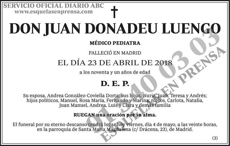 Juan Donadeu Luengo